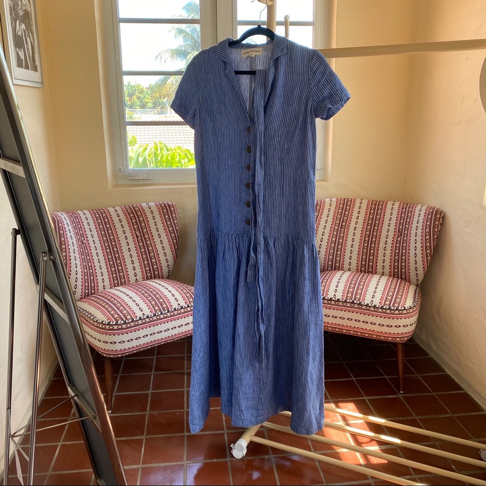 Mara Hoffman Striped Dress with Buttons